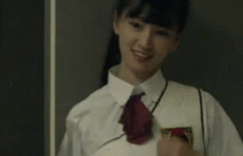 妹子似乎在说你有种就来啊！