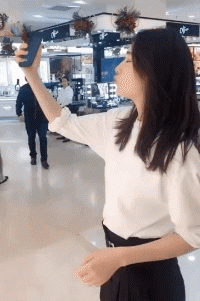 唯美小姐姐GIF图：200GANA-1387可爱的飞天小女警-素人