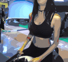 邪恶美女gif动图：冰棍吃的这么销魂还直播